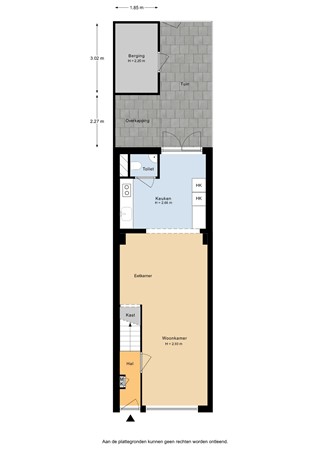 Floorplan - Anjelierstraat 15, 3551 AN Utrecht